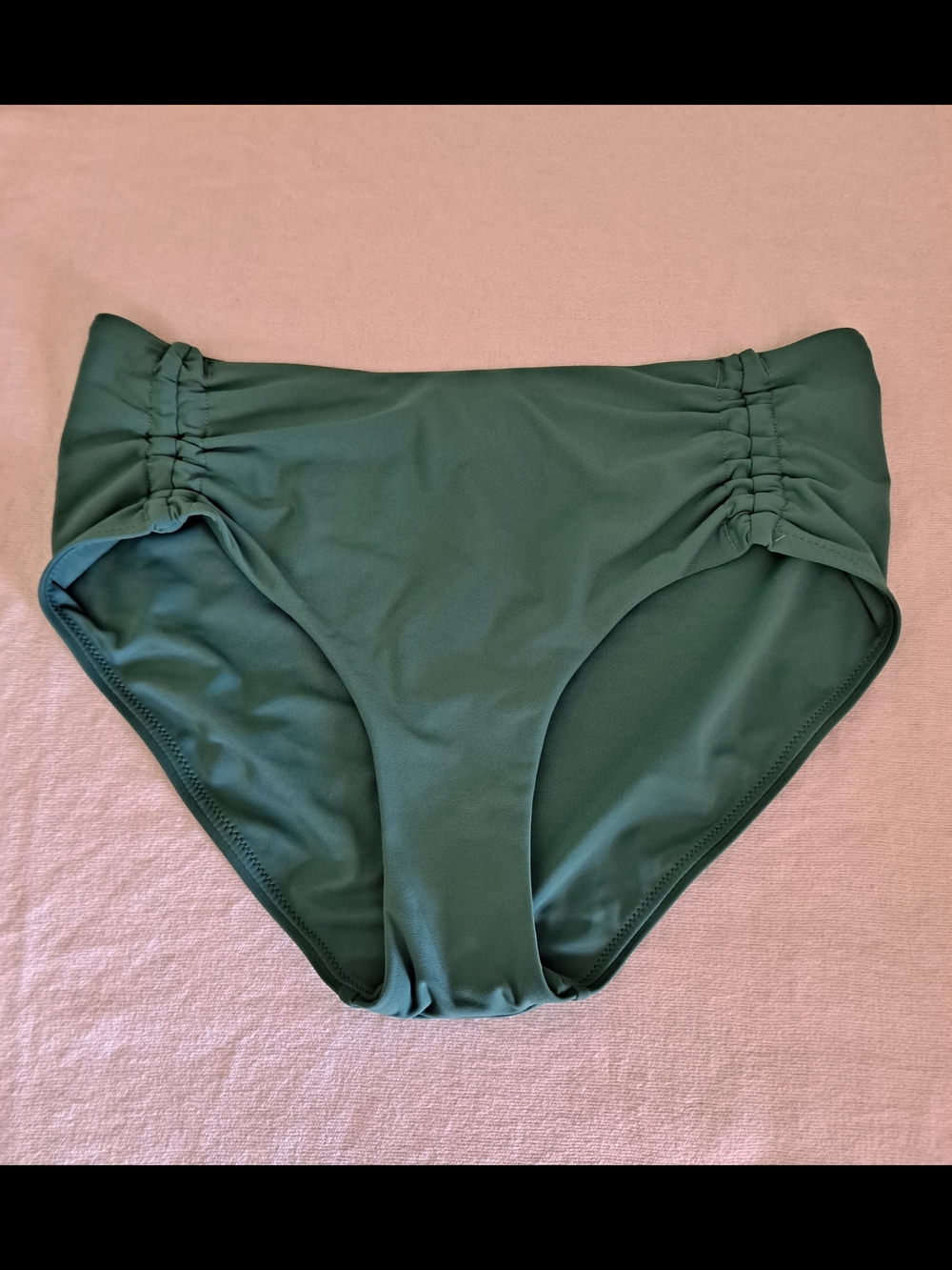 CALIA by Carrie Underwood Jungle Green Mid Rise Bikini Bottoms Women's Size Sm